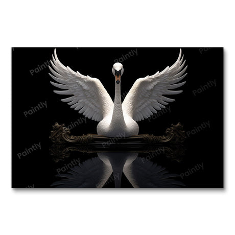 Silent Swan Symmetry (Diamond Painting) Diamond Painting kit