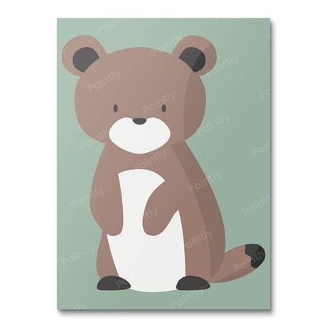 Curious Bear Paint by Numbers kit