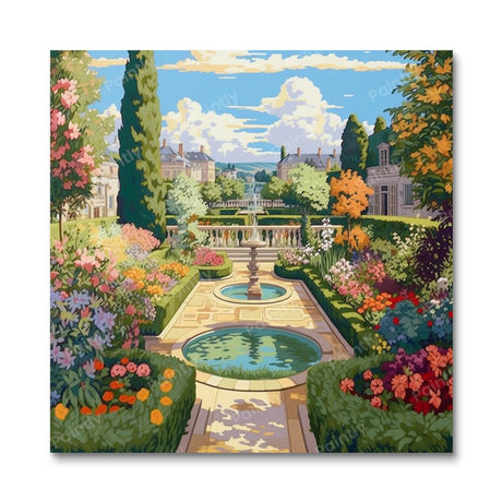 Palace Garden People Paint by Numbers kit