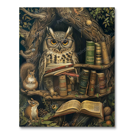 Wise Cracking Owl (Diamond Painting) Diamond Painting kit
