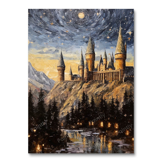 Night's Nebula Hogwarts (Diamond Painting)
