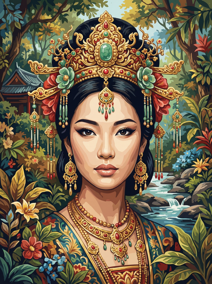 Emerald Crown Empress (100 Color Diamond Painting) Diamond Painting kit