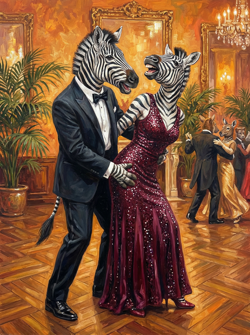 Zebra Ballroom Waltz