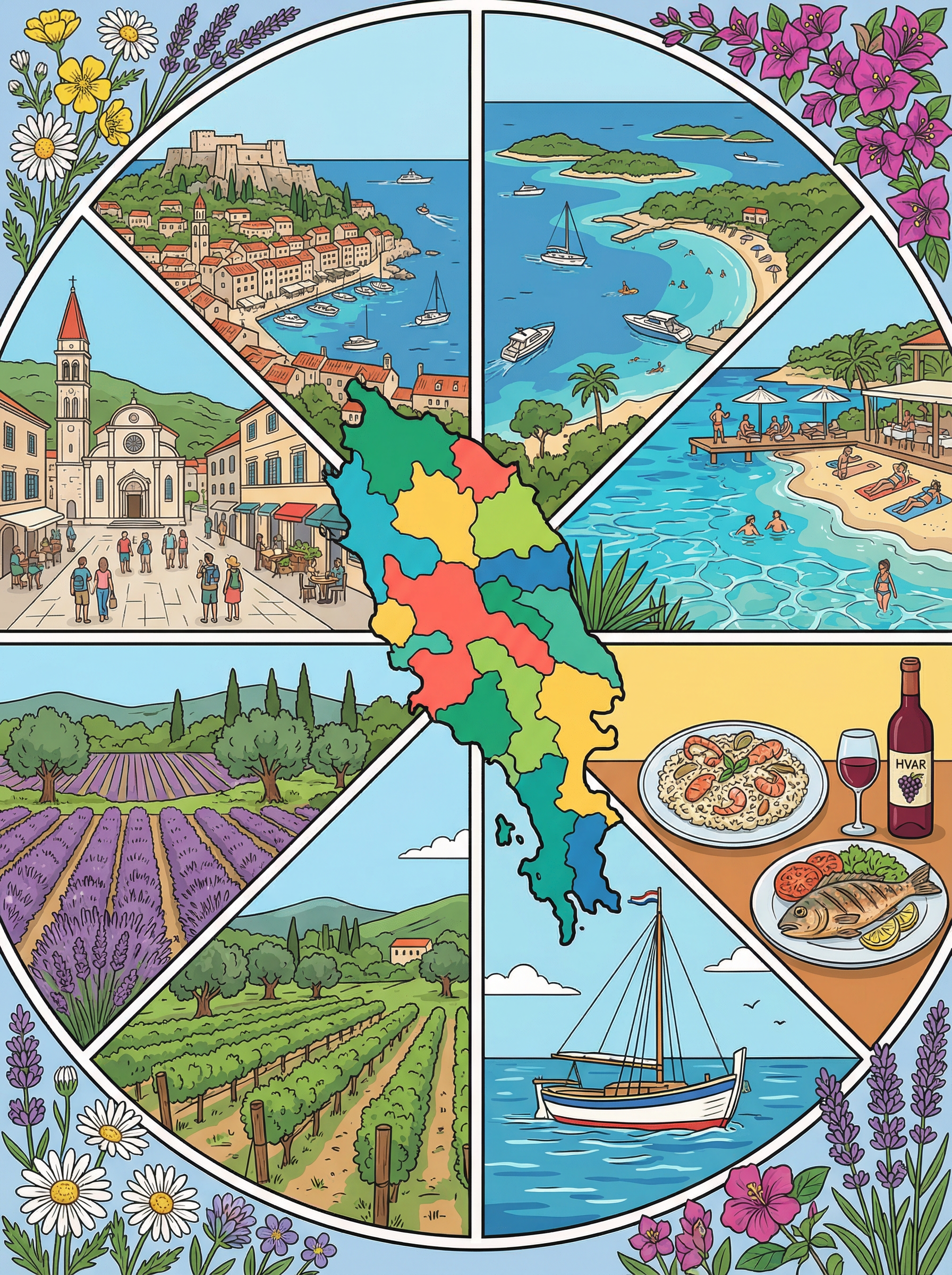 Hvar Mediterranean Charm (Diamond Painting) Diamond Painting kit