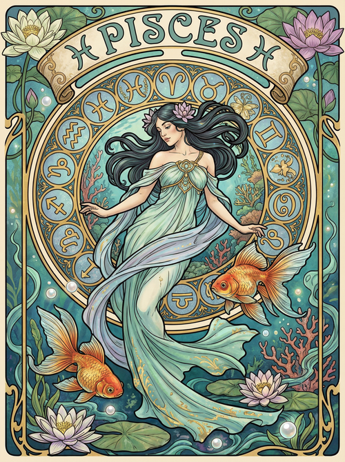 Pisces Ocean Spirit (Diamond Painting)