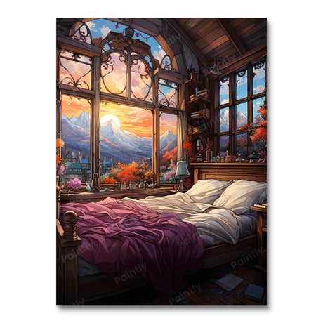 Bedroom Peaks II People Paint by Numbers kit
