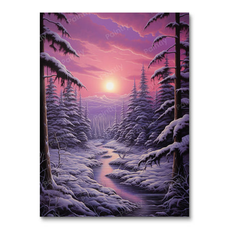 Winter Wonderland People Paint by Numbers kit