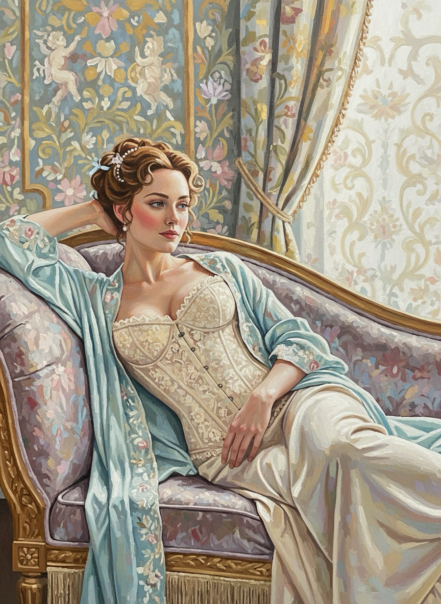The Reclined Muse (100 Color Diamond Painting) Diamond Painting kit