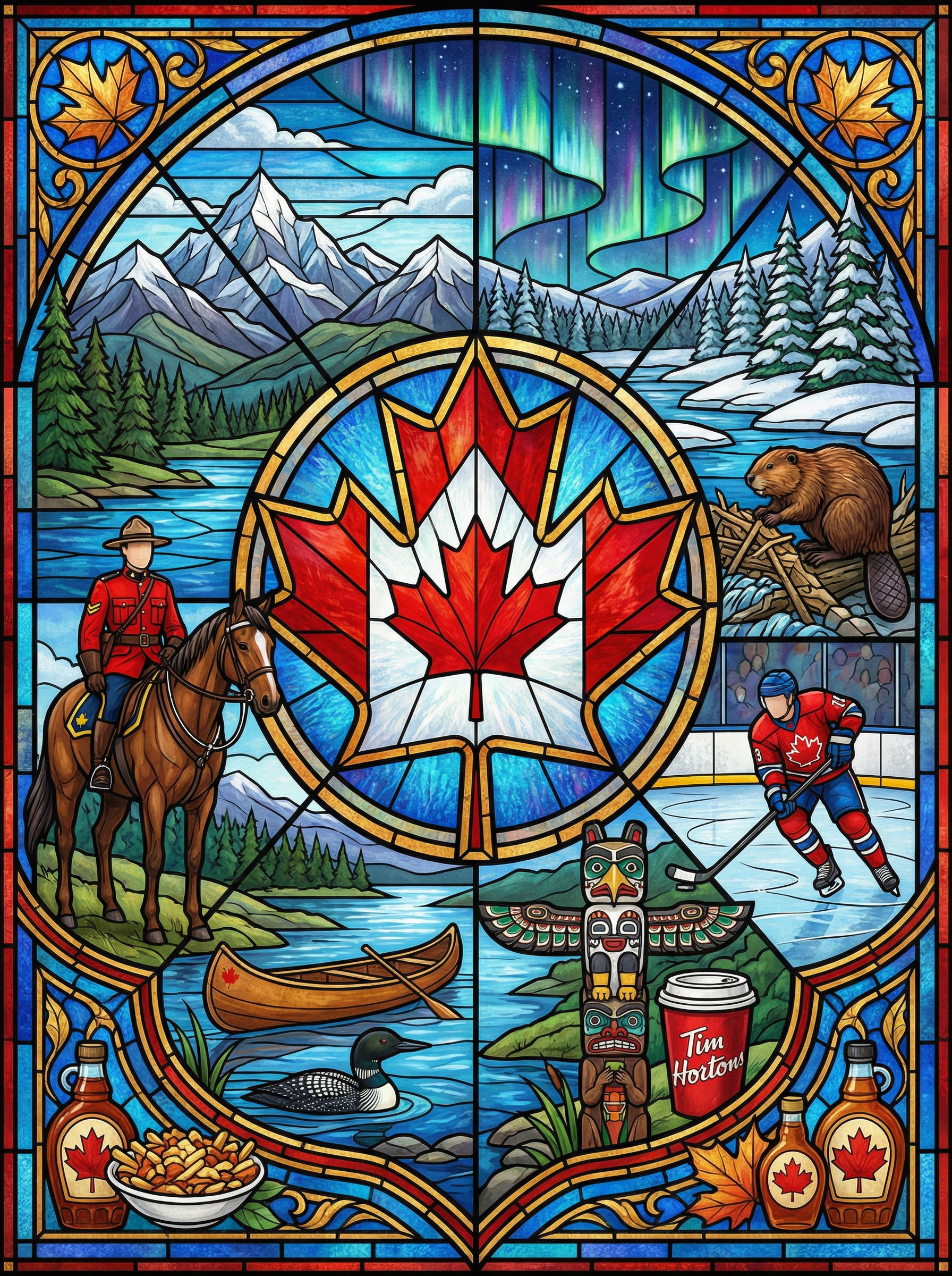 Spirit of Canada (100 Color Diamond Painting)