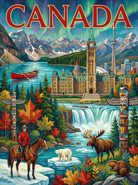 Northern Canada Wonders (Diamond Painting) Diamond Painting kit