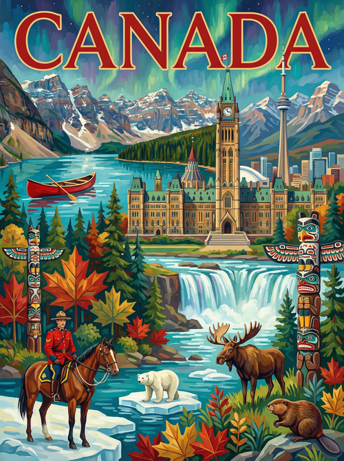 Northern Canada Wonders (Diamond Painting) Diamond Painting kit