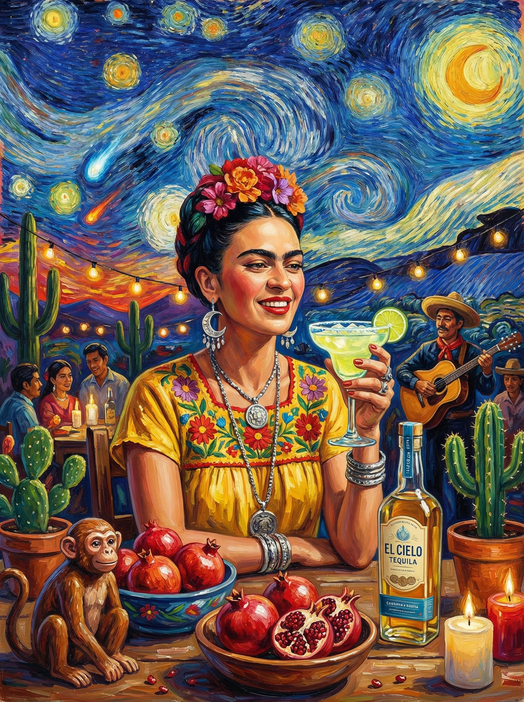 Frida’s Fiesta Night (Diamond Painting) Diamond Painting kit