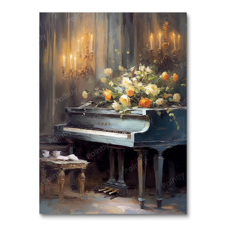 Evening at the Piano (Diamond Painting) Diamond Painting kit