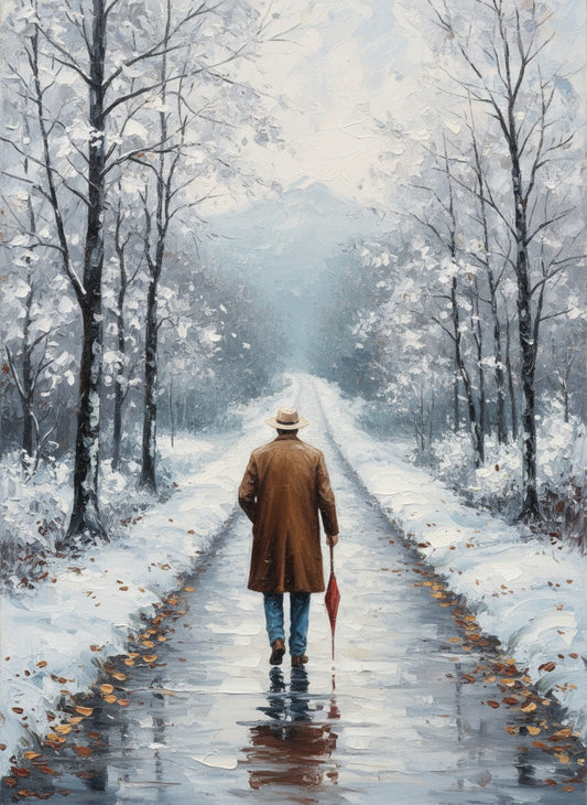 The Long Winter Walk (Board Canvas)