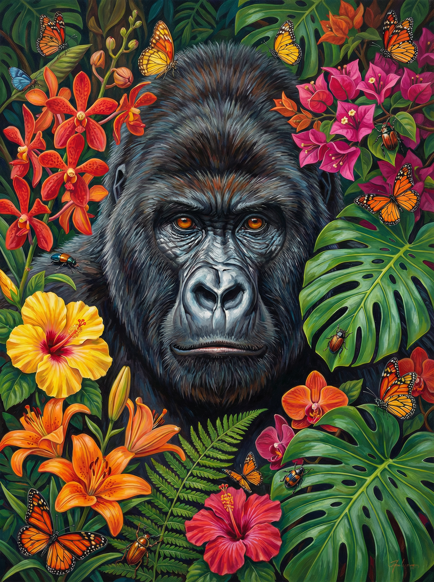 Jungle Monarch Sentinel (Diamond Painting)