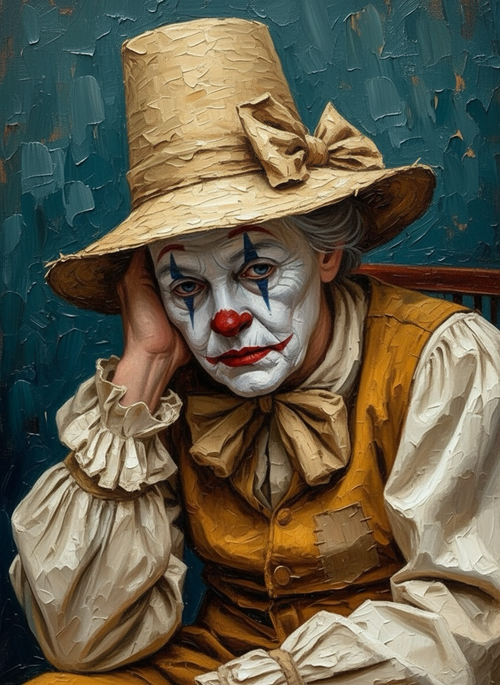 Melancholy Mime (100 Color Diamond Painting) Diamond Painting kit