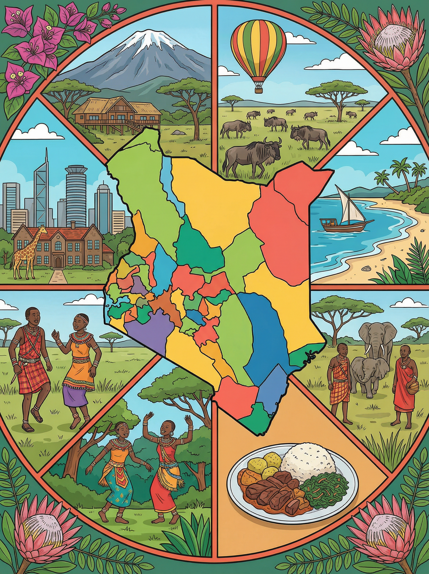 Kenya Safari Spirit (Diamond Painting) Diamond Painting kit
