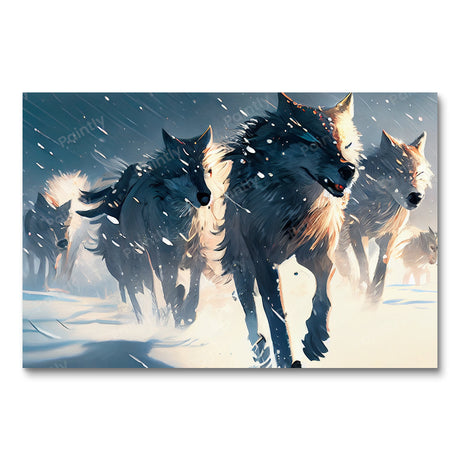 Pack of Wolves II (Diamond Painting) Diamond Painting kit