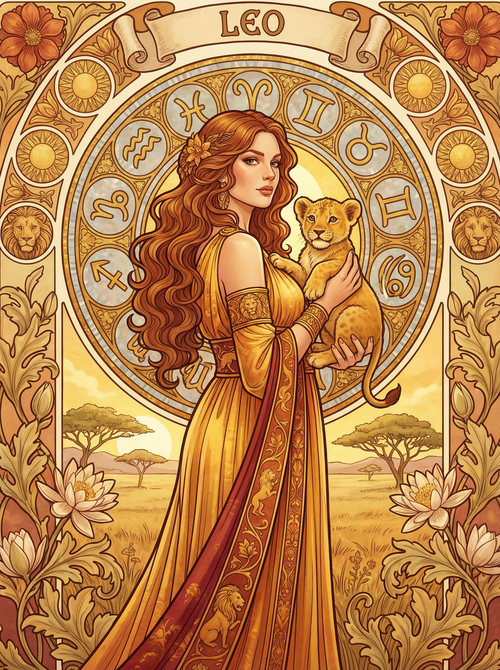 Golden Leo Muse (100 Color Diamond Painting) Diamond Painting kit