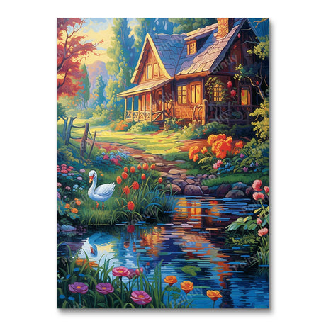 Serene Countryside (Diamond Painting) Diamond Painting kit