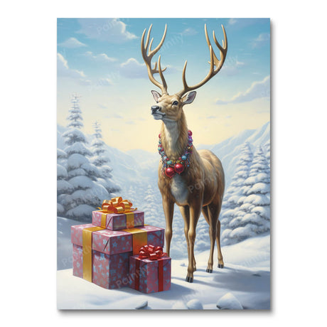 Surreal Reindeer People Paint by Numbers kit