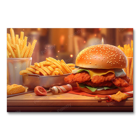 Burger Bonanza (Diamond Painting) Diamond Painting kit