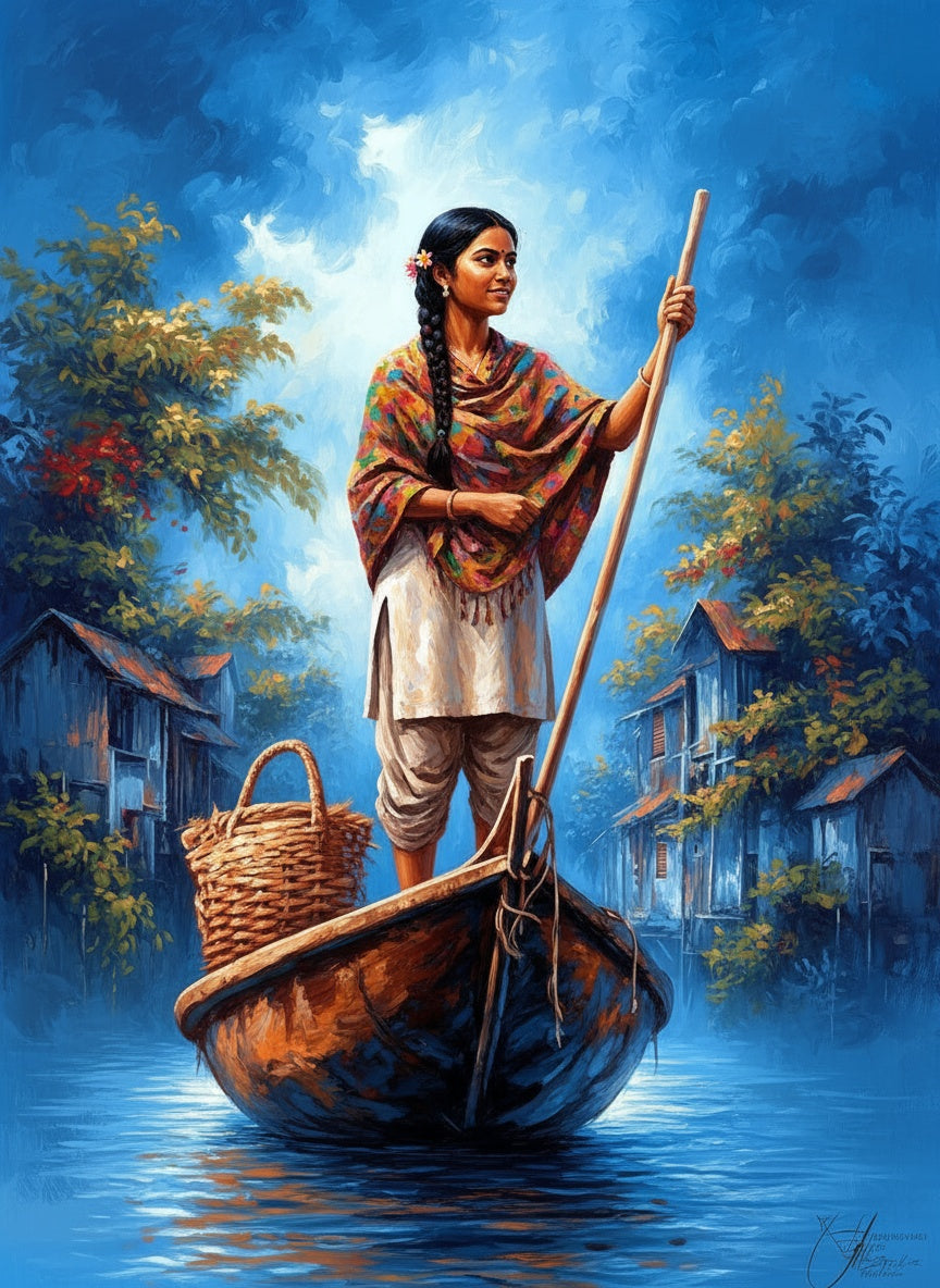 River Journey (Board Canvas)