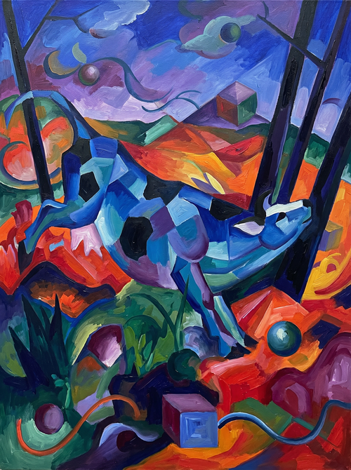 Dreamscape Blue Cow (80 Colors)