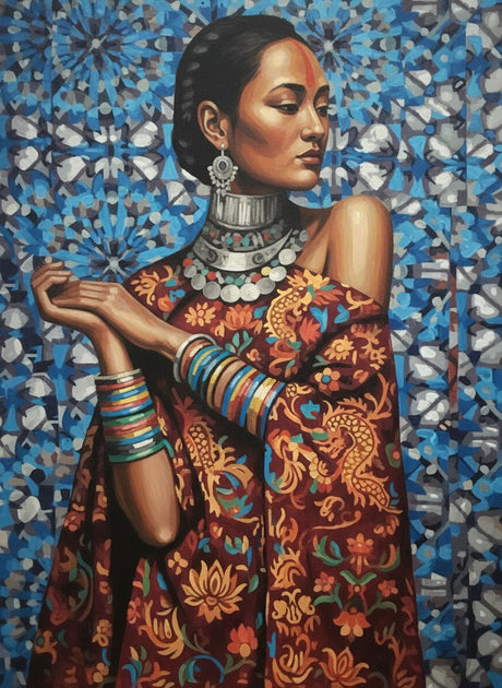 Cultural Grace (Board Canvas) Paint by Numbers kit