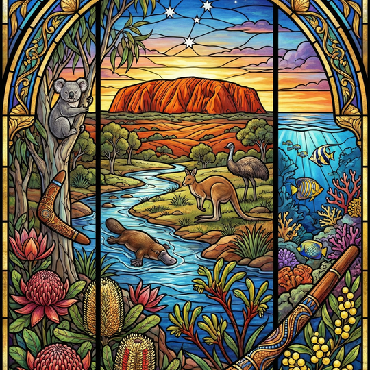 Australia Wild Spirit (150 Color Diamond Painting)
