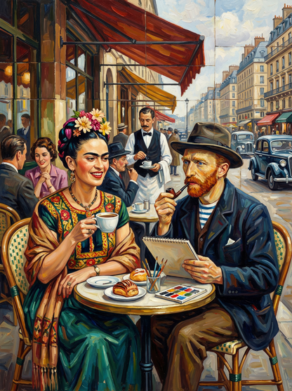 Paris Café Artists (Diamond Painting) Diamond Painting kit