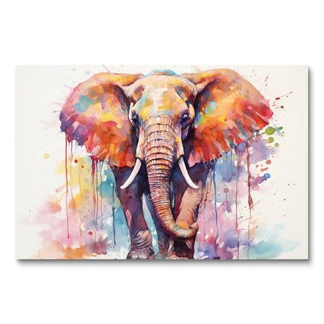 Vibrant Elephant (Diamond Painting) Diamond Painting kit