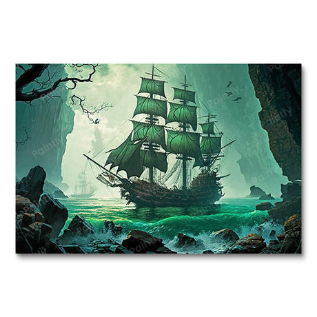Eternal Voyage of the Spectral Fleet (Diamond Painting) Diamond Painting kit