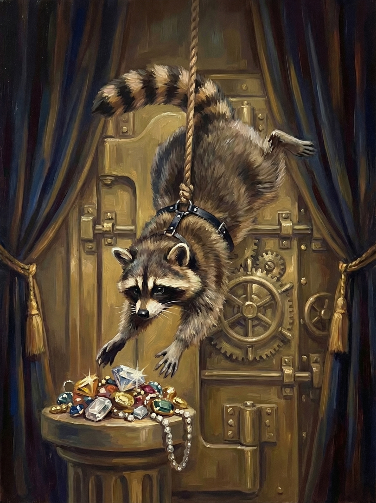 Raccoon Jewel Heist (Diamond Painting) Diamond Painting kit