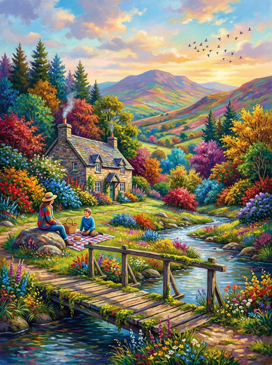 Cottage Valley Picnic (80 Colors)