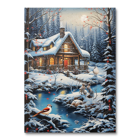 Cozy Cabin Chronicles People Paint by Numbers kit