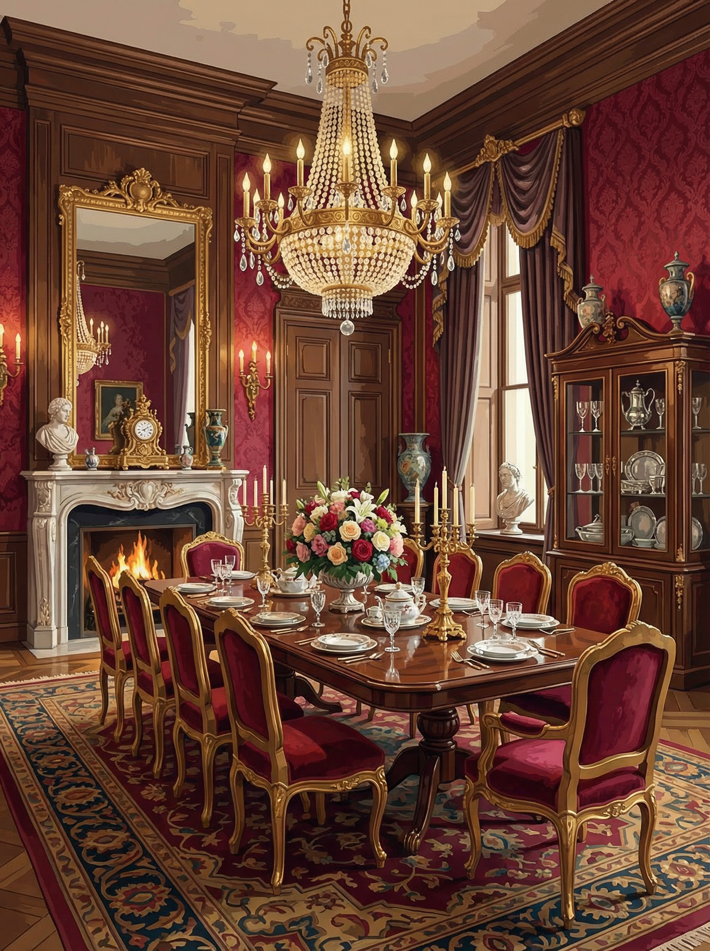 Imperial Dining Grandeur (Diamond Painting) Diamond Painting kit