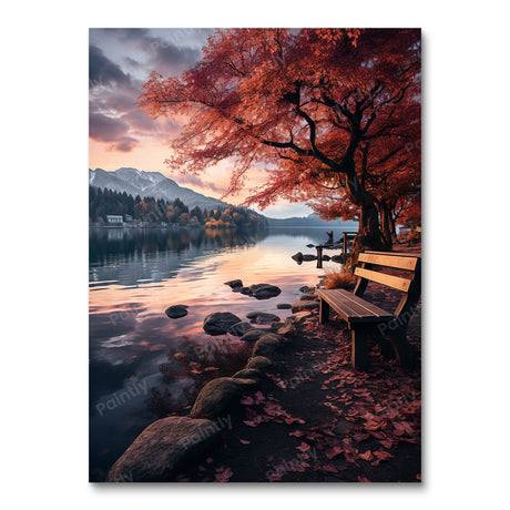 Lakeside Serenity Nature Paint by Numbers kit