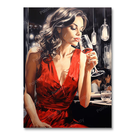 Sip of Romance (Diamond Painting) Diamond Painting kit
