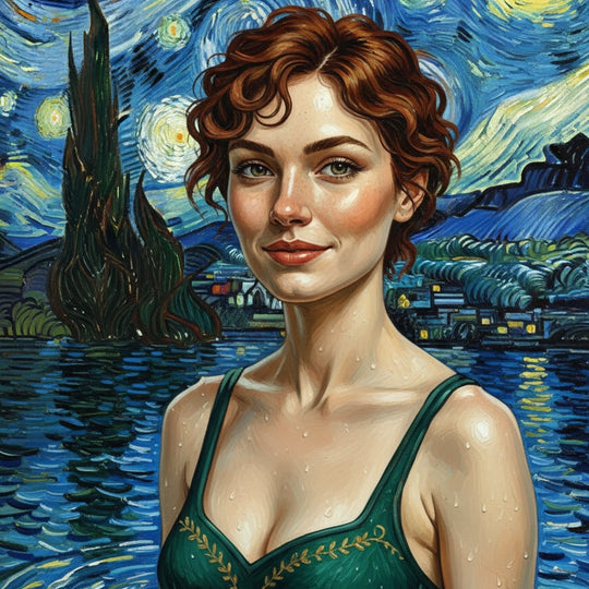 Woman in a Starry Sea