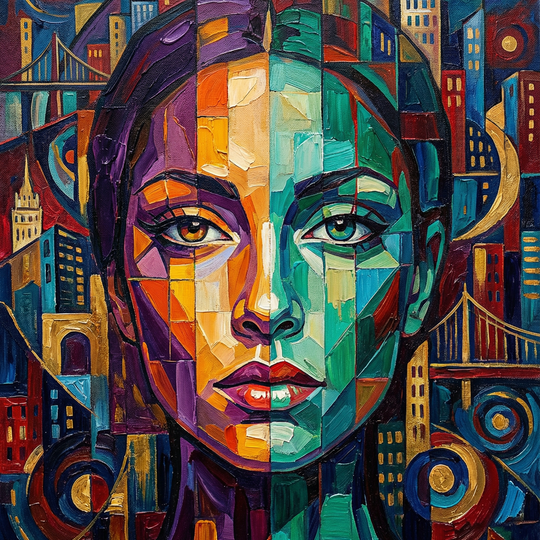 City Lights Portrait (Diamond Painting) Diamond Painting kit