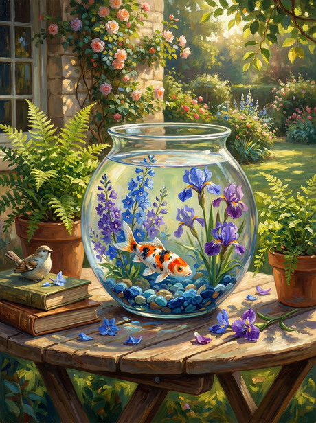 Garden Glass Tranquility (Diamond Painting) Diamond Painting kit