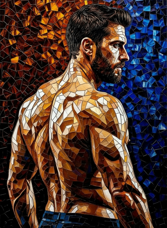 Man of Fire and Stone (Board Canvas)