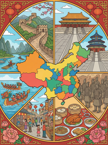 China Cultural Journey (Diamond Painting) Diamond Painting kit