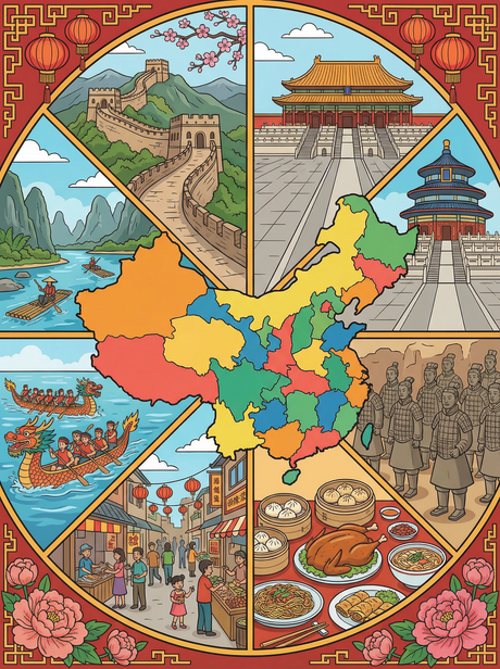 China Cultural Journey (Diamond Painting) Diamond Painting kit