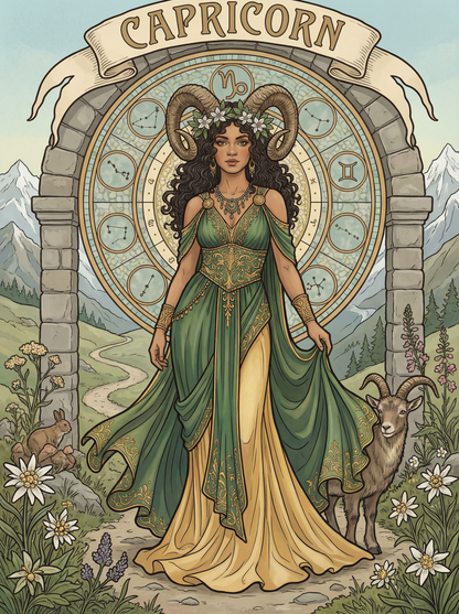 Capricorn Mountain Empress (Diamond Painting) Diamond Painting kit