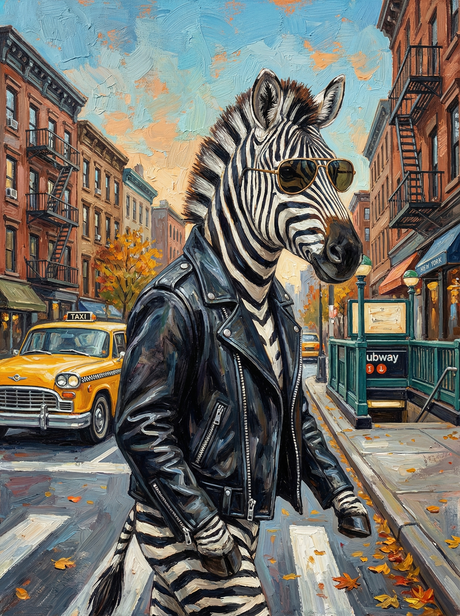 Subway Zebra Style (Diamond Painting) Diamond Painting kit