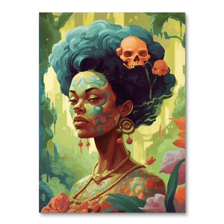 Wild Adornment (Board Canvas) People Paint by Numbers kit