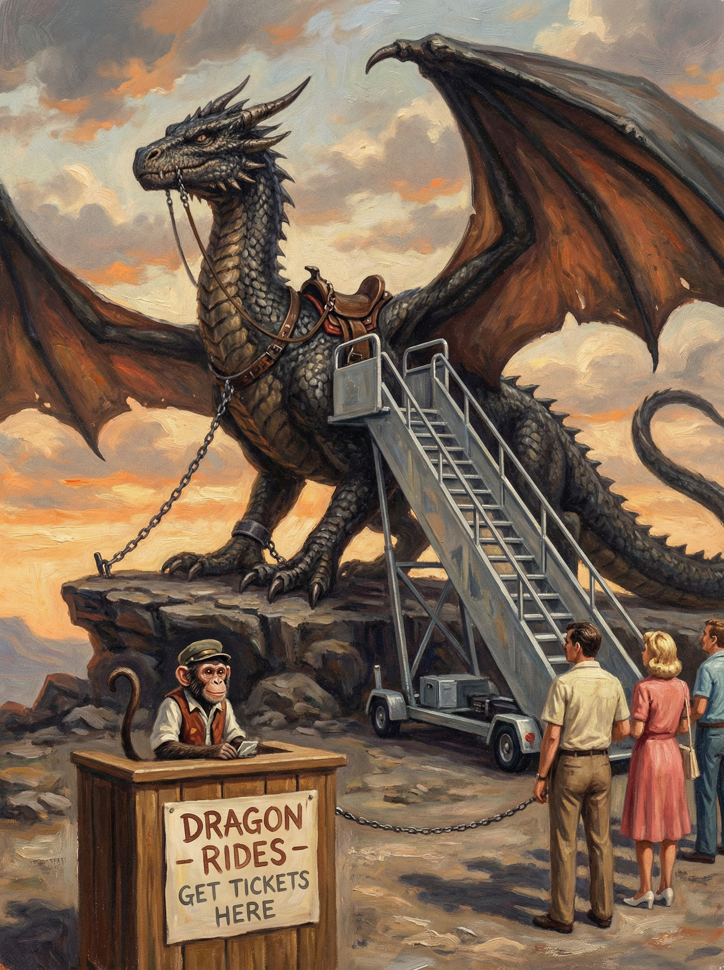 Skyline Dragon Rides (Diamond Painting)