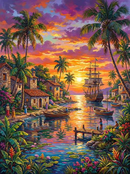 Sunset Harbor Village (80 Colors)